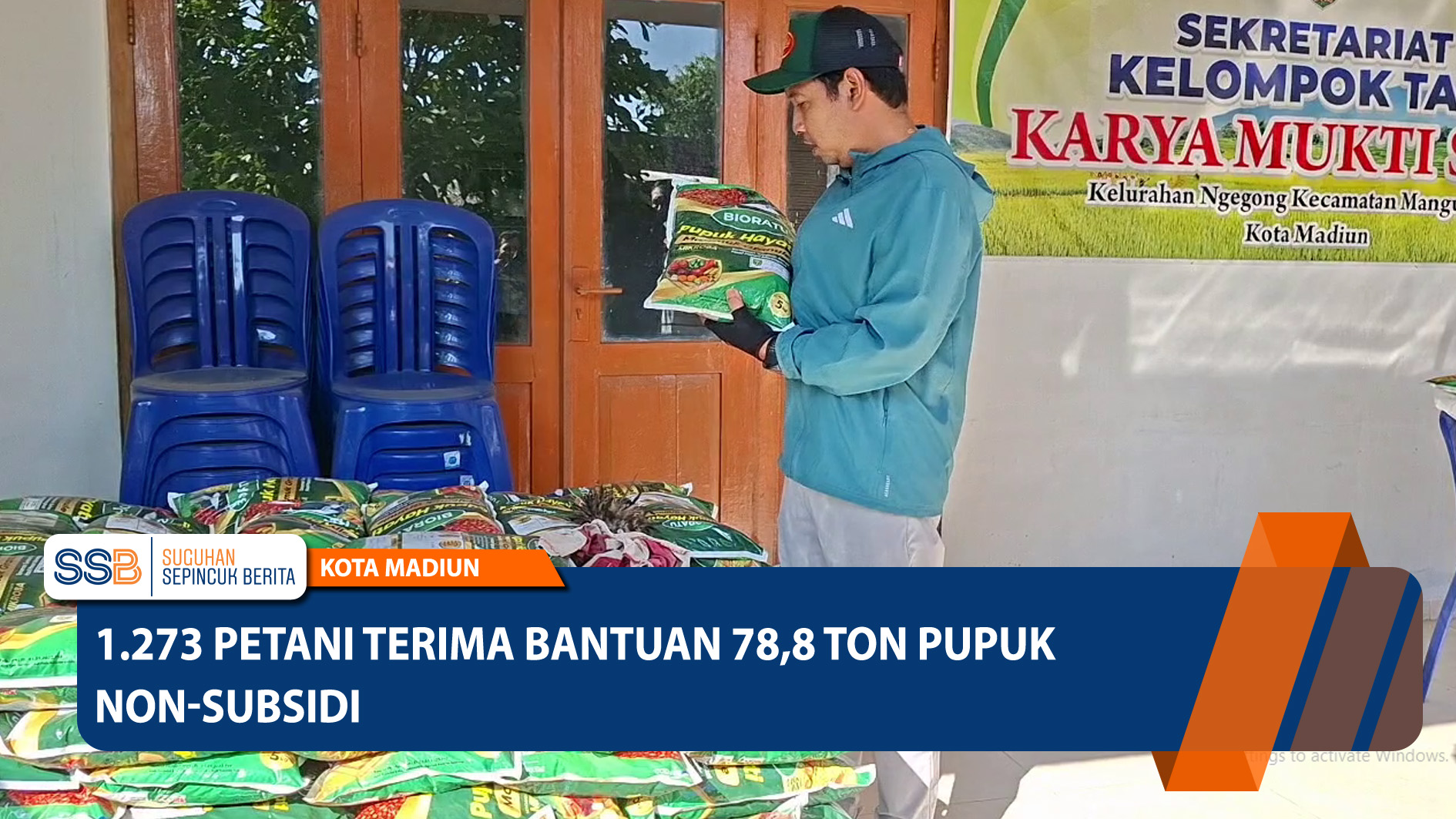 1.273 Petani Terima Bantuan 78,8 Ton Pupuk Non-Subsidi