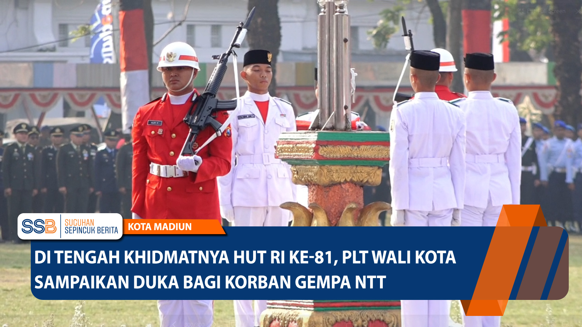 Di Tengah Khidmatnya HUT RI Ke-81, Plt Wali Kota Sampaikan Duka Bagi Korban Gempa NTT