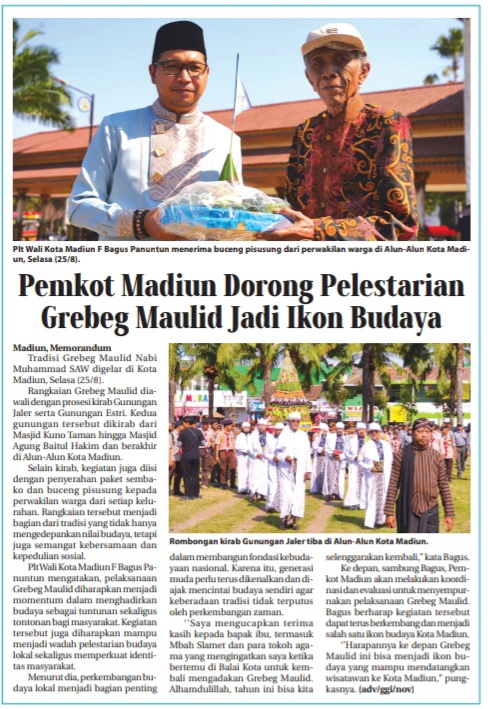 Dokumen Pemkot Madiun Dorong Pelestarian Grebeg Maulid Jadi Ikon Budaya