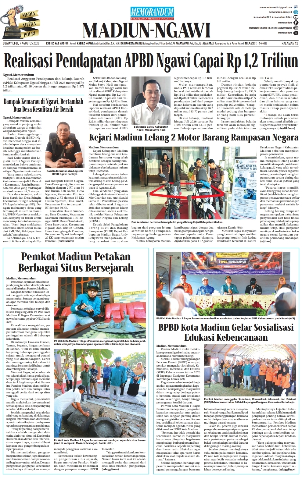 Pemkot Madiun Petakan Berbagai Situs Bersejarah