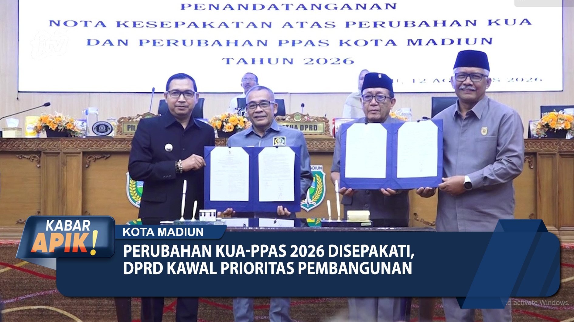 Perubahan KUA-PPAS 2026 Disepakati, DPRD Kawal Prioritas Pembangunan