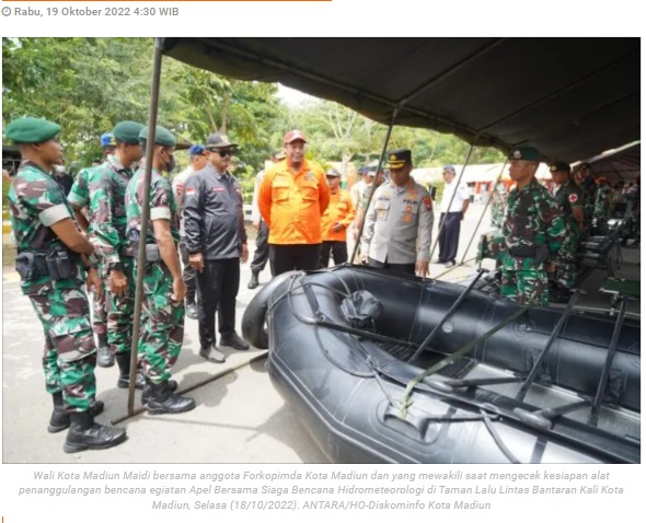 Pemkot Madiun siagakan personel waspadai bencana hidrometeorologi