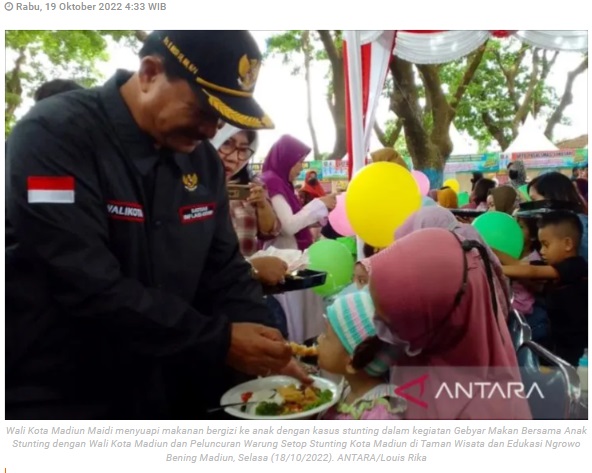 Pemkot Madiun targetkan kasus "stunting" turun di bawah 100 anak
