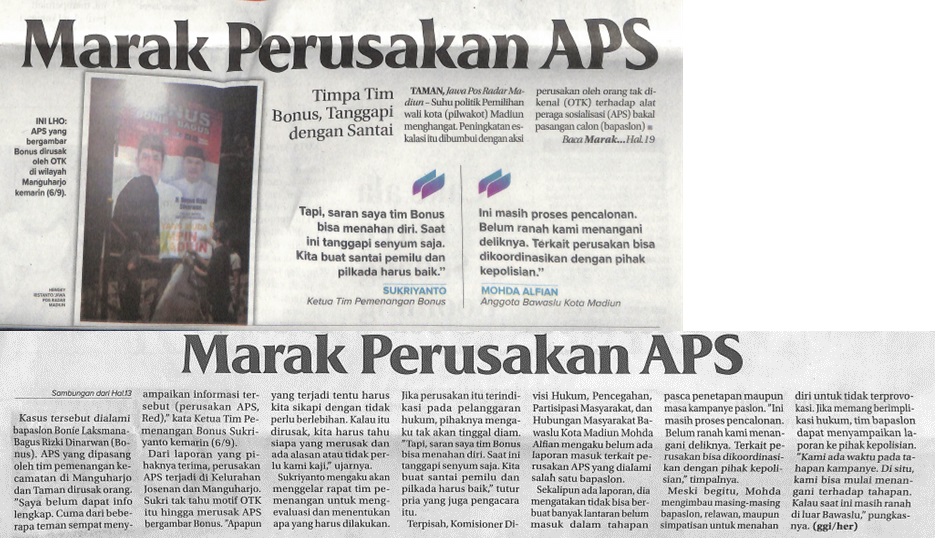 Marak Perusakan APS