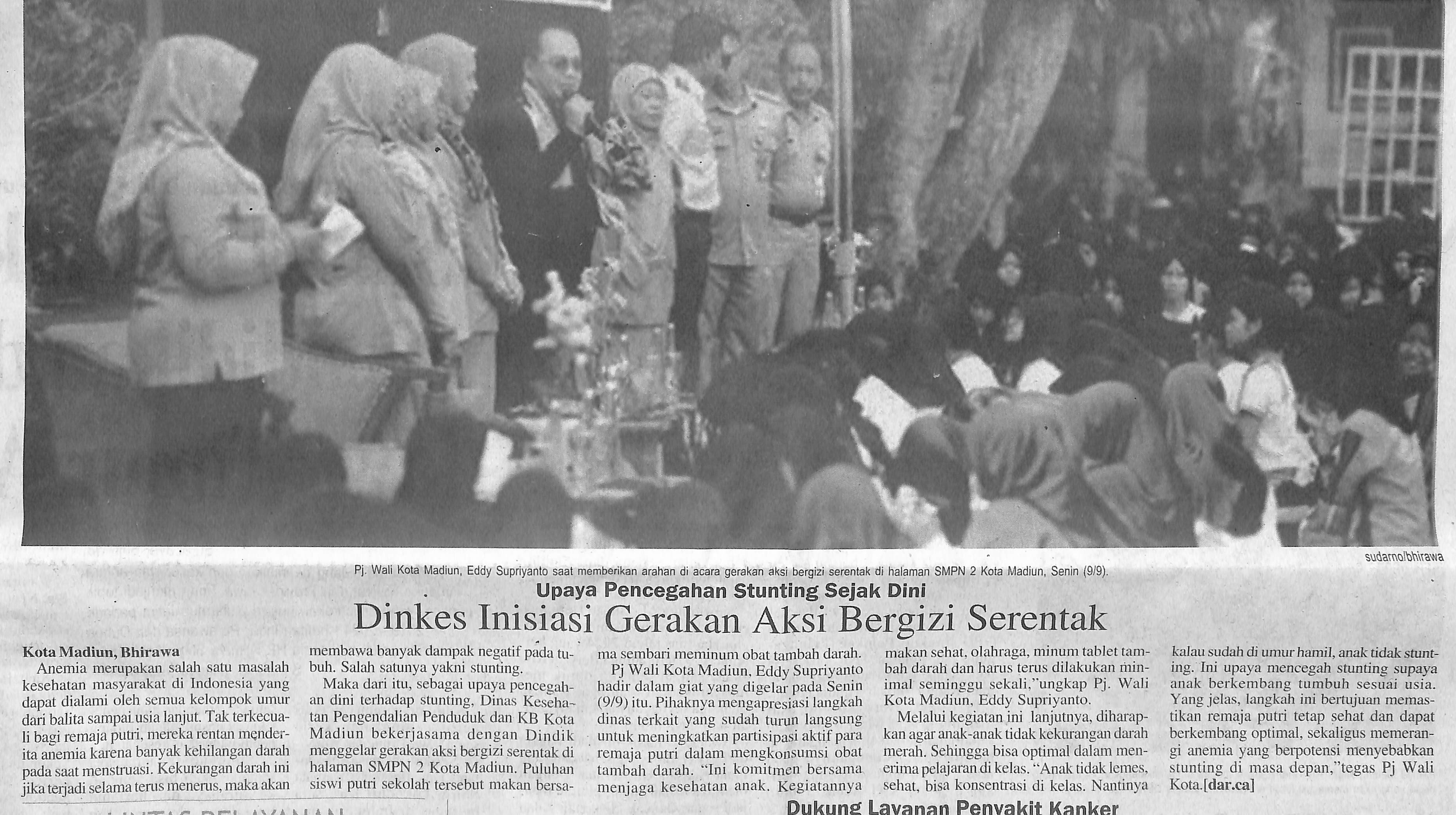 Upaya Pencegahan Stunting Sejak Dini, Dinkes Inisiasi Gerakan Aksi Bergizi Serentak