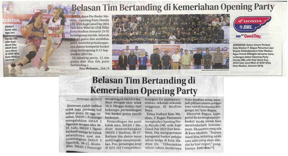 Belasan Tim Bertanding di Kemeriahan Opening Party
