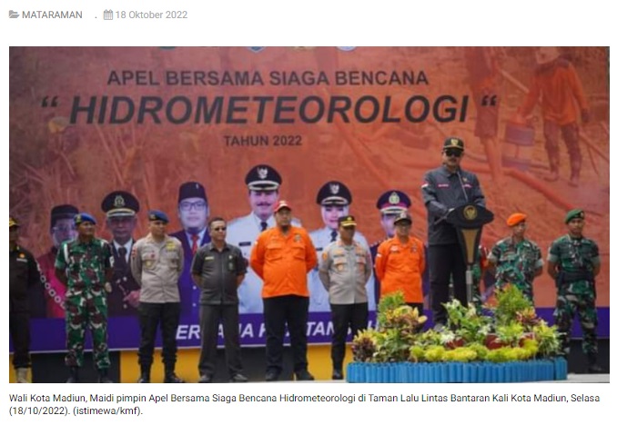Gelar Apel Siaga Bencana, Pemkot Madiun Siapkan Ratusan Personil Antisipasi Terjadinya Bencana