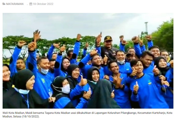 Antisipasi Bencana, Wali Kota Madiun Kukuhkan KSB Pendekar Siaga