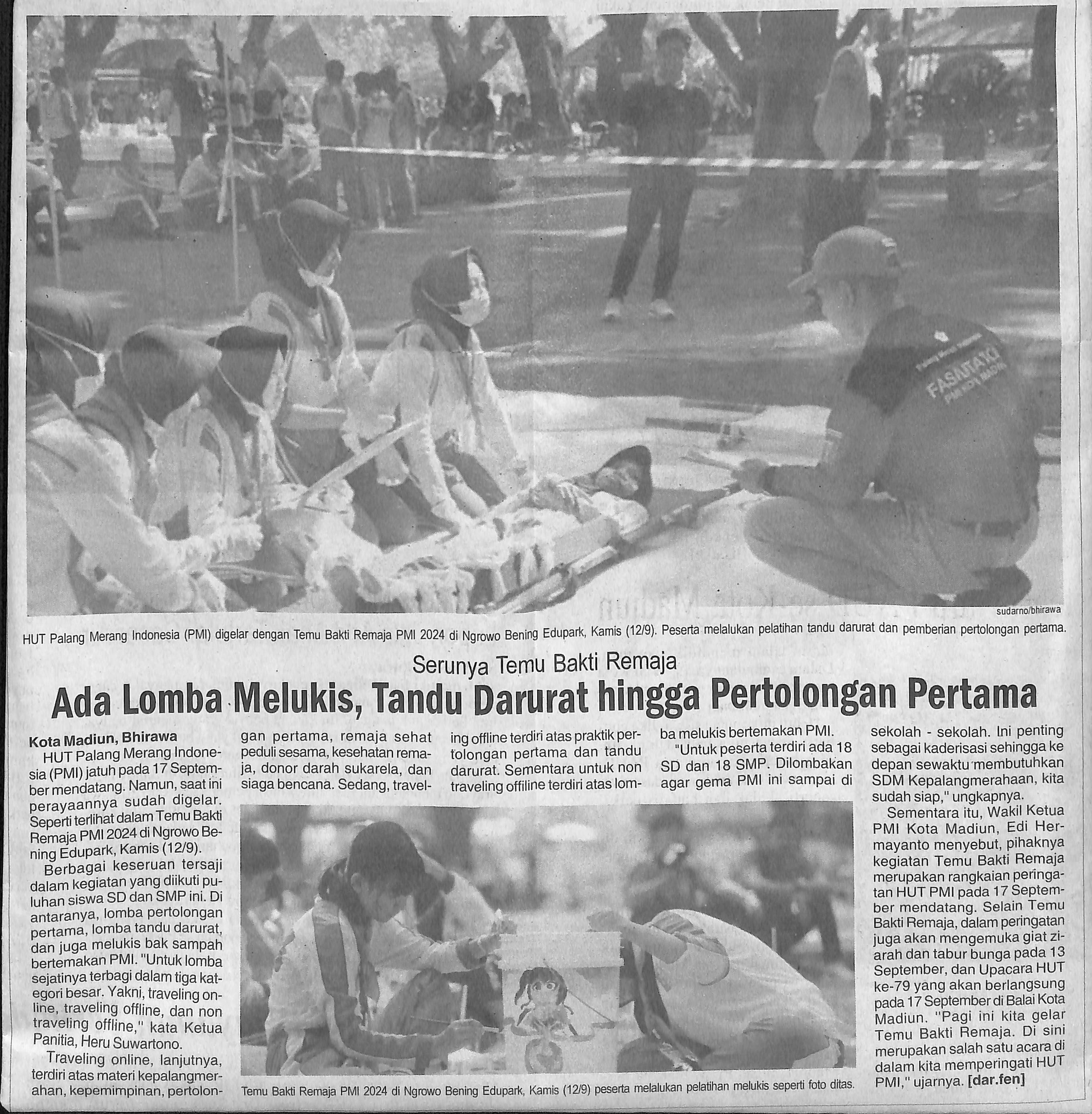 Serunya Temu Bakti Remaja, Ada Lomba Melukis, Tandu Darurat hingga Pertolongan Pertama
