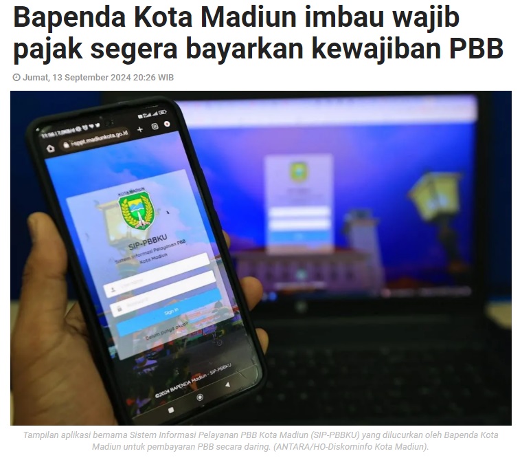 Bapenda Kota Madiun imbau wajib pajak segera bayarkan kewajiban PBB