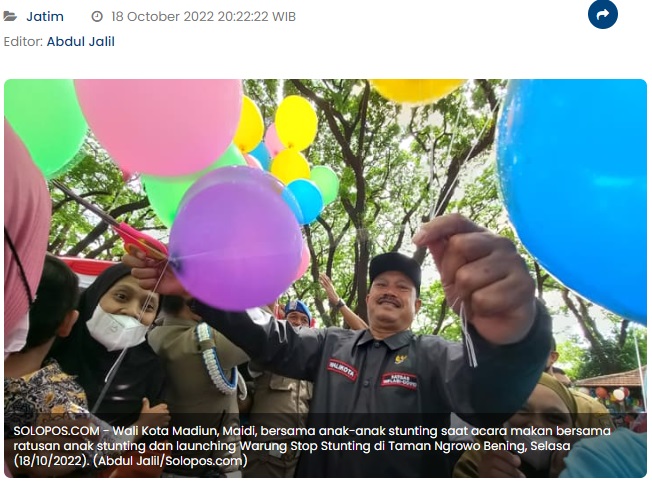 Gelontorkan Dana Rp5,4 Miliar, Kota Madiun Ditarget Bebas Stunting 2024