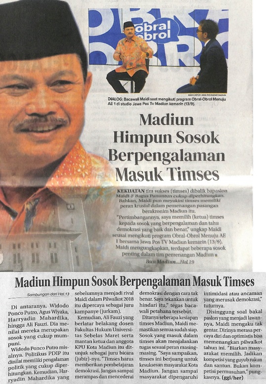 Madiun Himpun Sosok Berpengalaman Masuk Timses