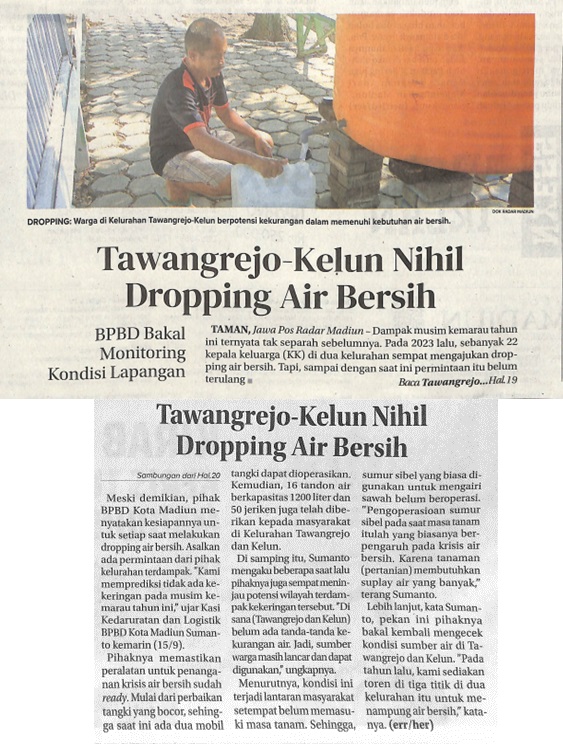 Tawangrejo-Kelun Nihil Dropping Air Bersih