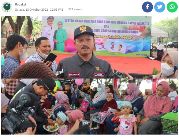 Pemkot Madiun Berikan Voucher Untuk Anak Stunting 374 Ribu, Ibu Hamil 386 Ribu Tiap Minggu