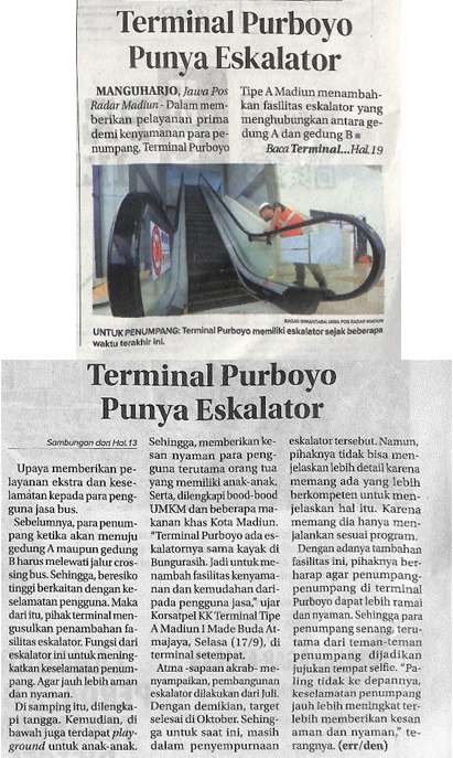 Terminal Purboyo Punya Ekskalator