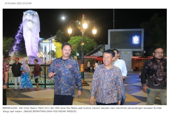 CEO Jawa Pos Media Puji Jurus Wali Kota Maidi Menata Kota Madiun