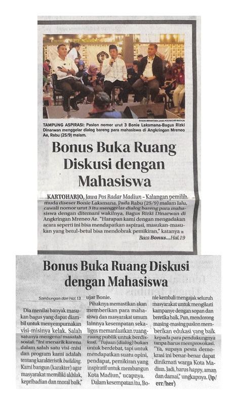 Bonus Buka Ruang Diskusi dengan Mahasiswa