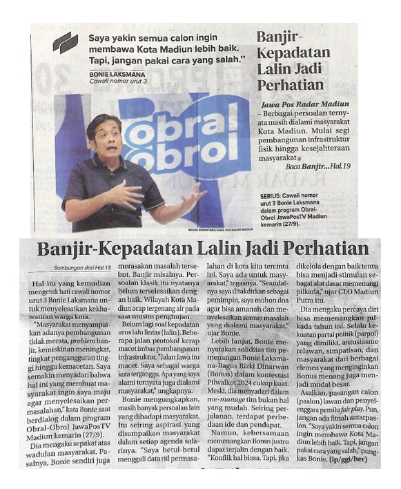 Banjir Kepadatan Lalin Jadi Perhatian