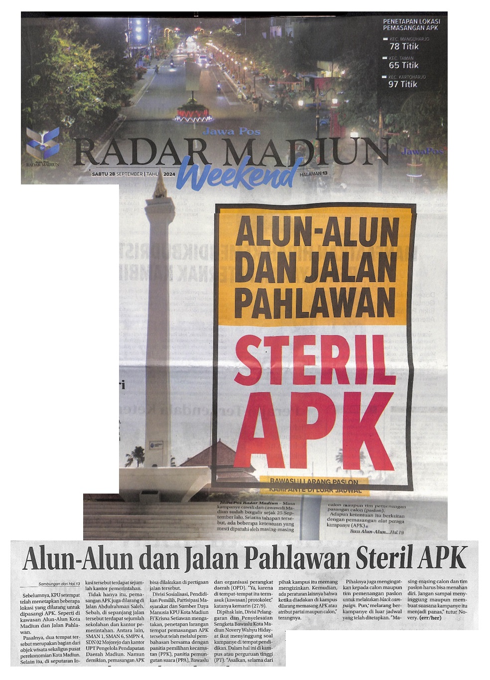 Alun-Alun dan Jalan Pahlawan Steril APK