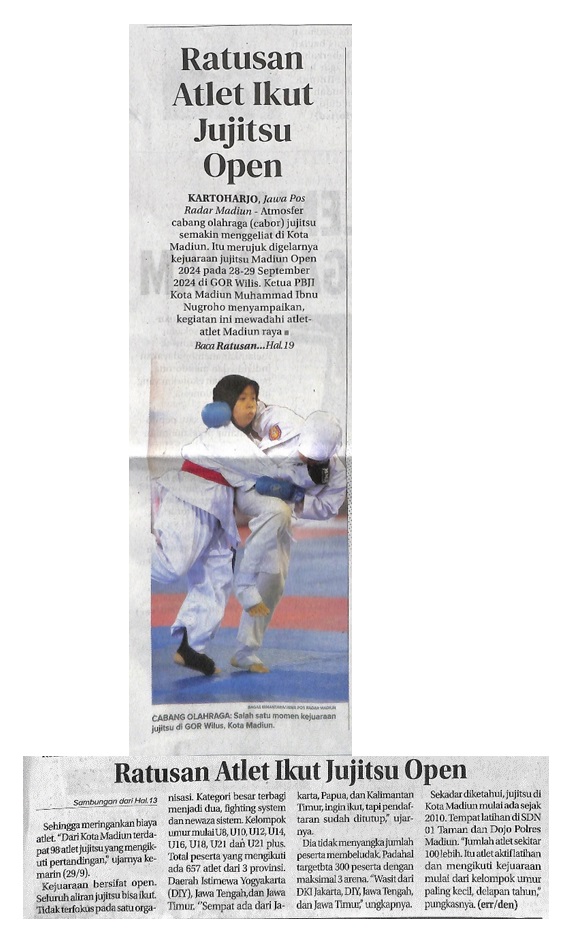Ratusan Atlet Ikut Jujitsu Open