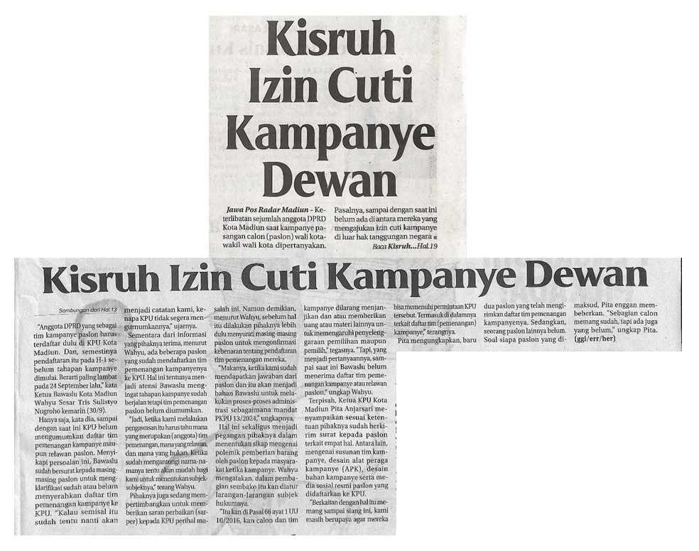 Kisruh Izin Cuti Kampanye Dewan