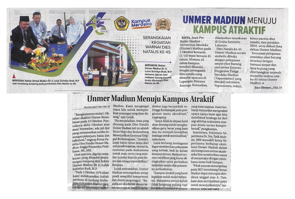 Unmer Madiun Menuju Kampus Atraktif