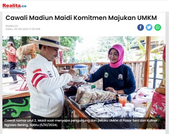 Cawali Madiun Maidi Komitmen Majukan UMKM