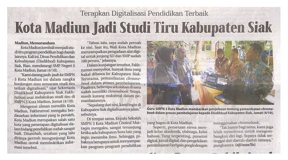 Kota Madiun Jadi Studi Tiru Kabupaten Siak