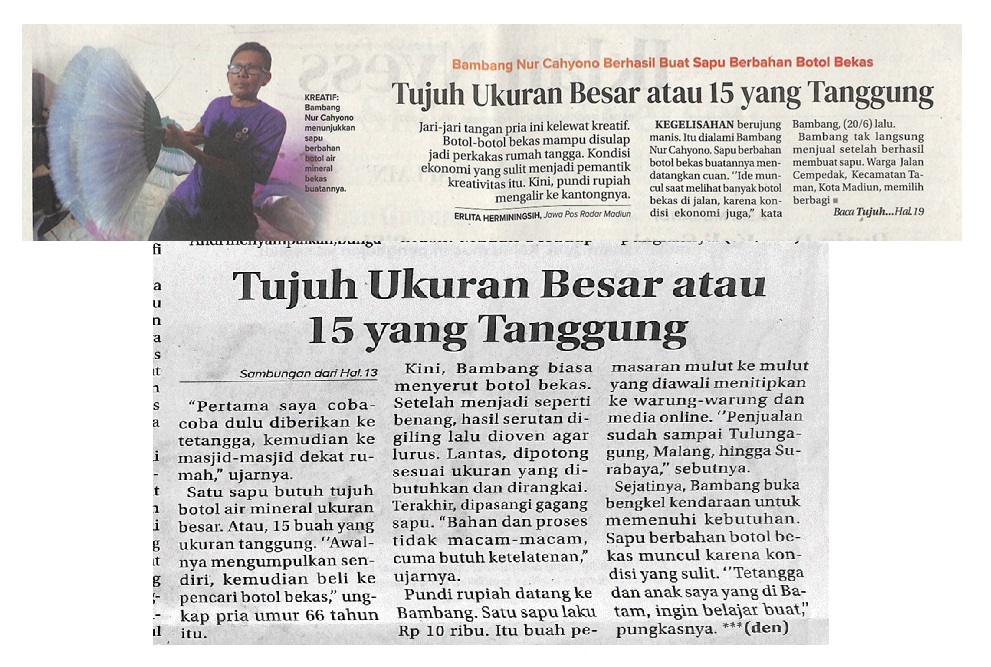 Tujuh Ukuran Besar atau 15 yang Tanggung