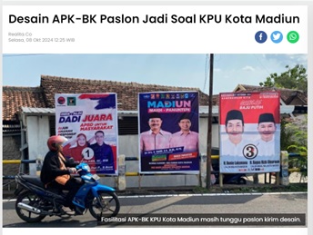 Desain APK-BK Paslon Jadi Soal KPU Kota Madiun