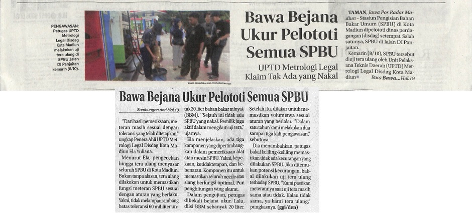 Bawa Bejana Ukur Pelototi Semua SPBU