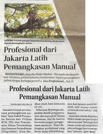 Profesional dari Jakarta Latih Pemangkasan Manual