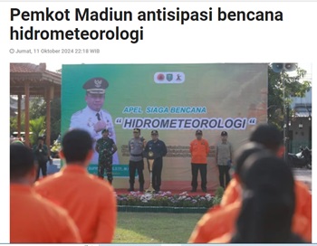 Pemkot Madiun antisipasi bencana hidrometeorologi