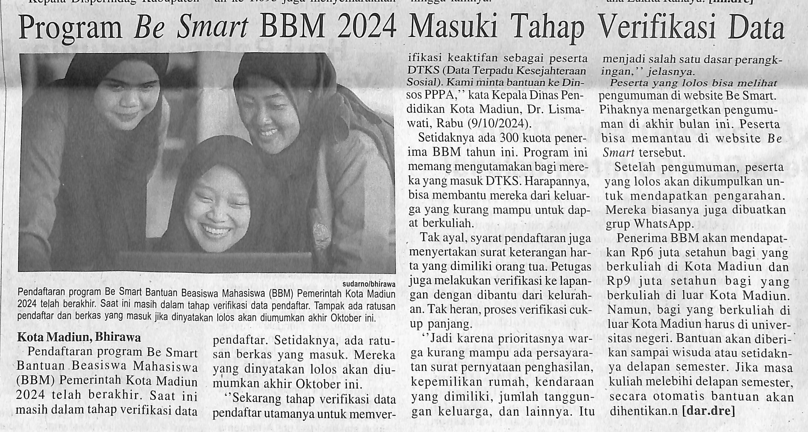 Program Be Smart BBM 2024 Masuki Tahap Verifikasi Data