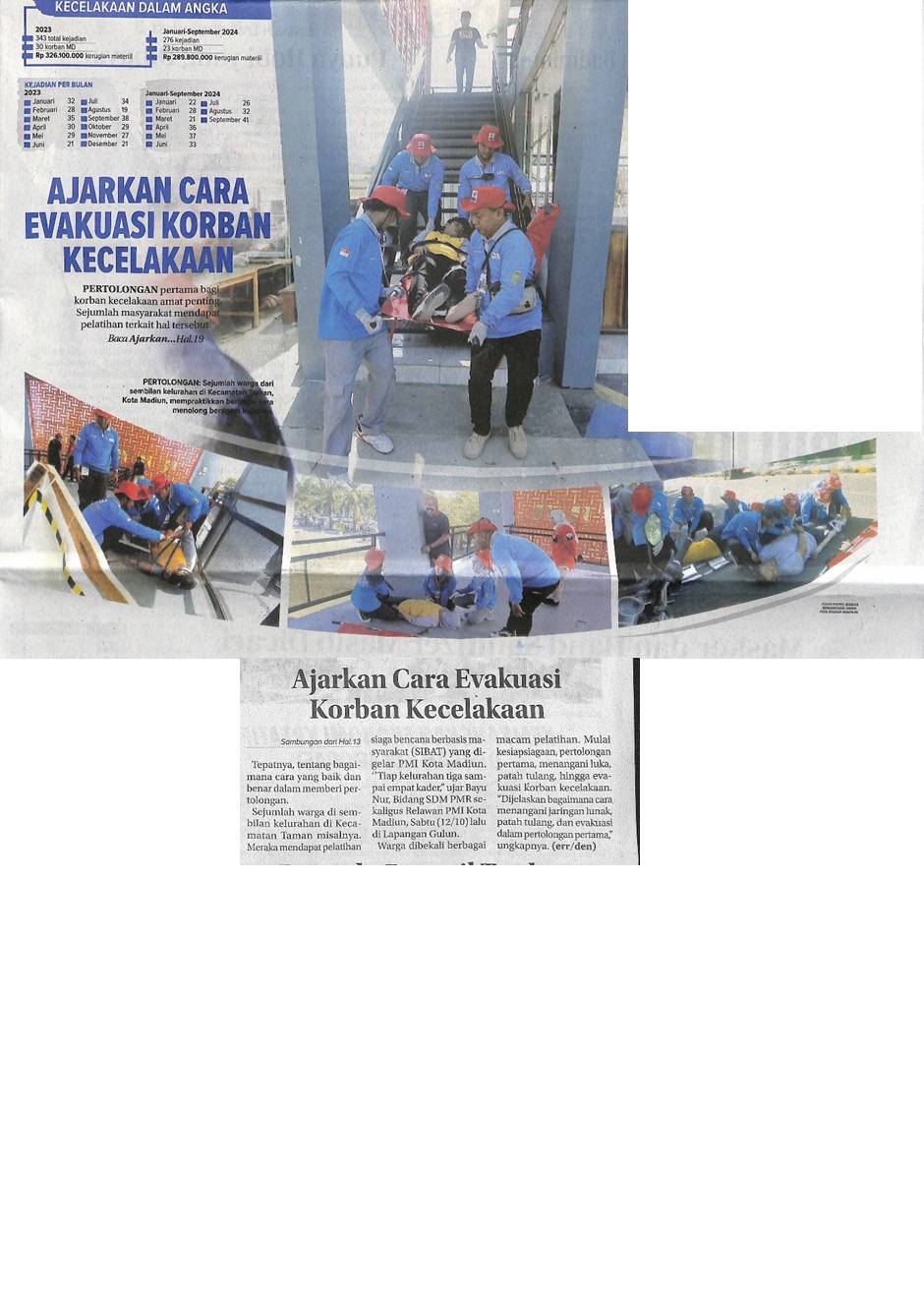 Ajarkan Cara Evakuasi Korban Kecelakaan