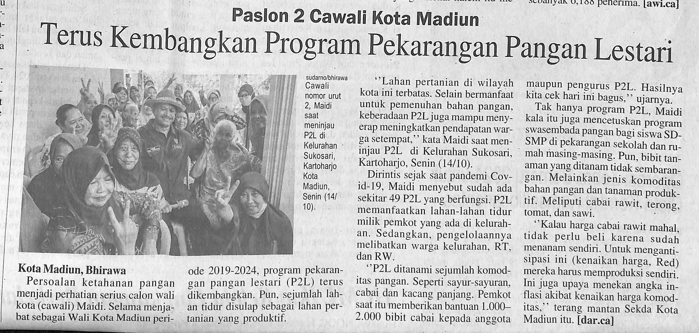 Terus Kembangkan Program Pekarangan Pangan Lestari