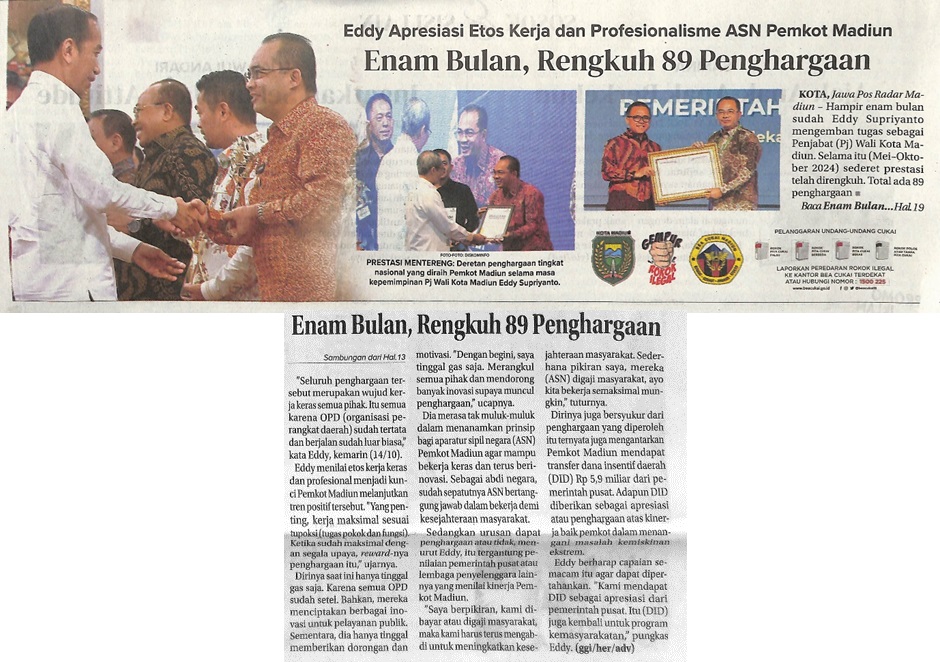 Enam Bulan, Rengkuh 89 Persen Penghargaan
