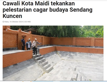 Cawali Kota Maidi tekankan pelestarian cagar budaya Sendang Kuncen