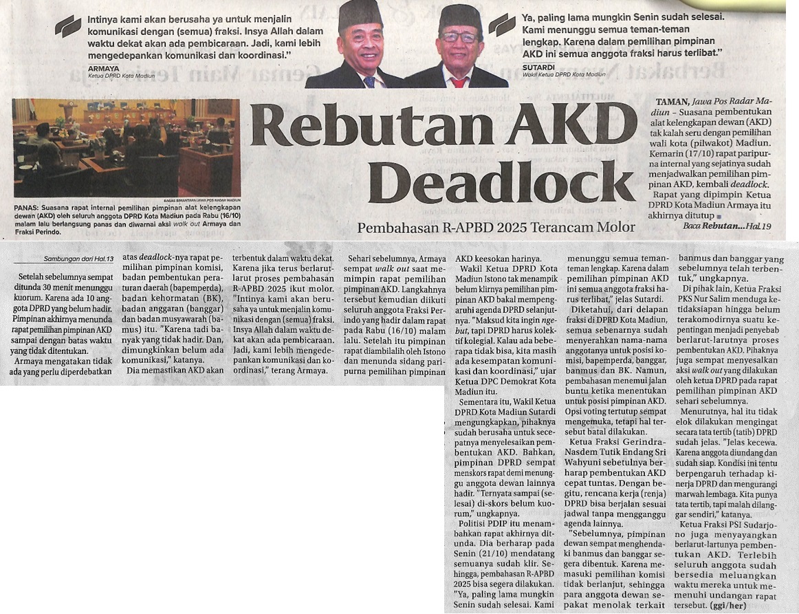 Rebutan AKD Deadlock