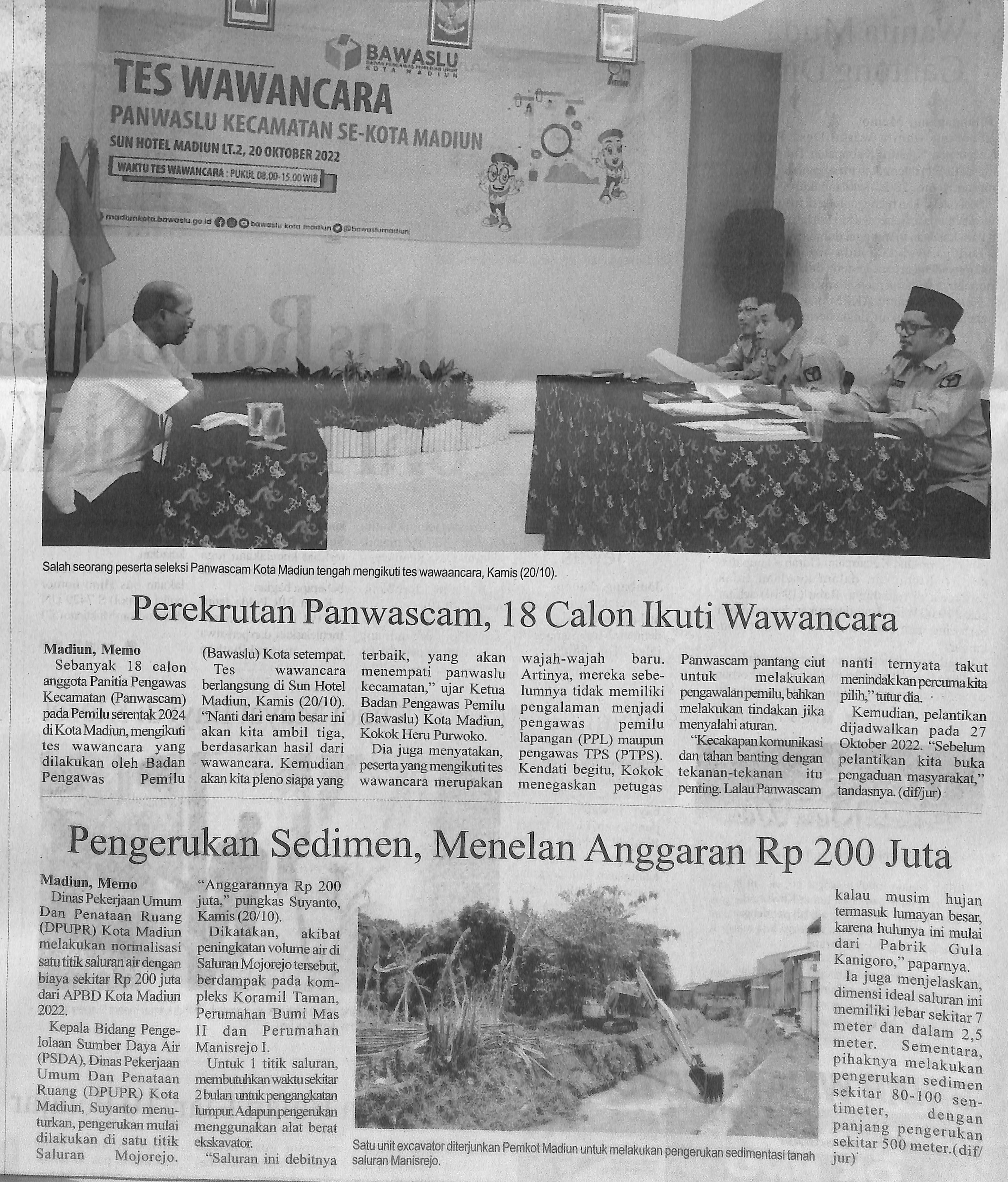 Perekrutan Panwascam, 18 Calon Ikuti Wawancara
