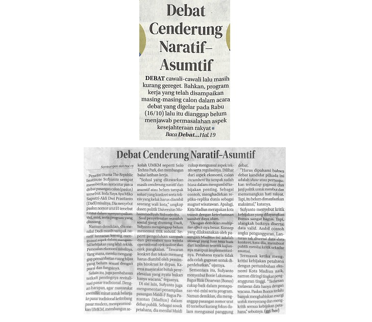 Debat Cenderung Naratif-Asumtif