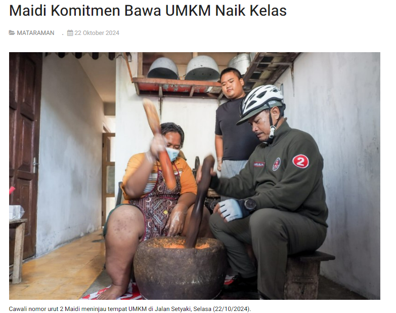 Maidi Komitmen Bawa UMKM Naik Kelas