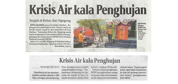 Krisis Air kala Penghujan