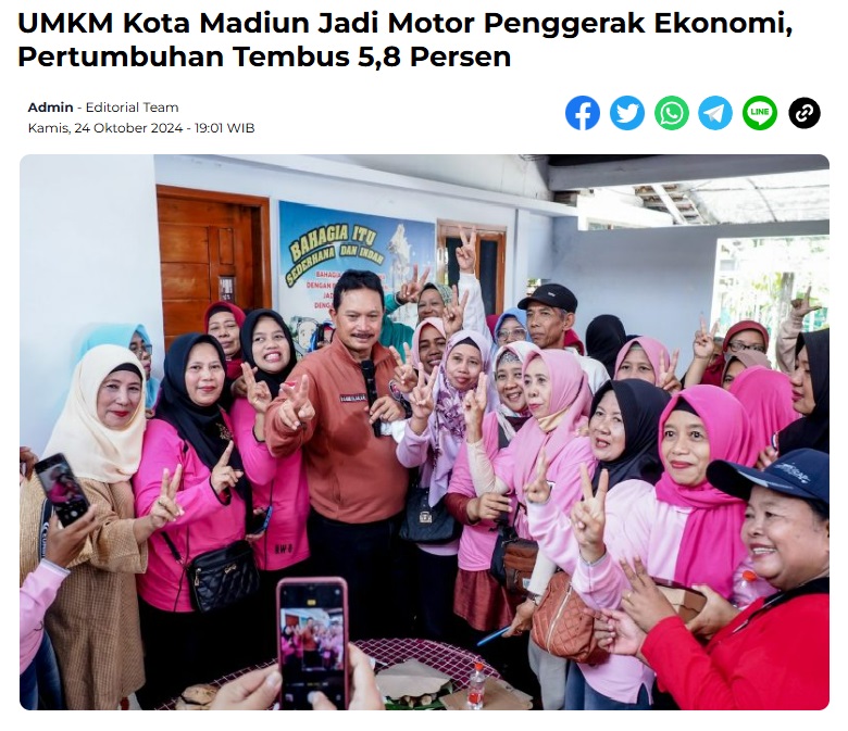 UMKM Kota Madiun Jadi Motor Penggerak Ekonomi, Pertumbuhan Tembus 5,8 Persen