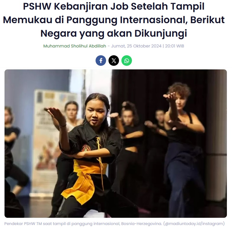 PSHW Kebanjiran Job Setelah Tampil Memukau di Panggung Internasional, Berikut Negara yang akan Dikunjungi