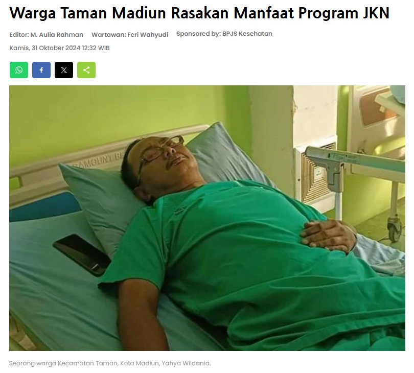 Warga Taman Madiun Rasakan Manfaat Program JKN