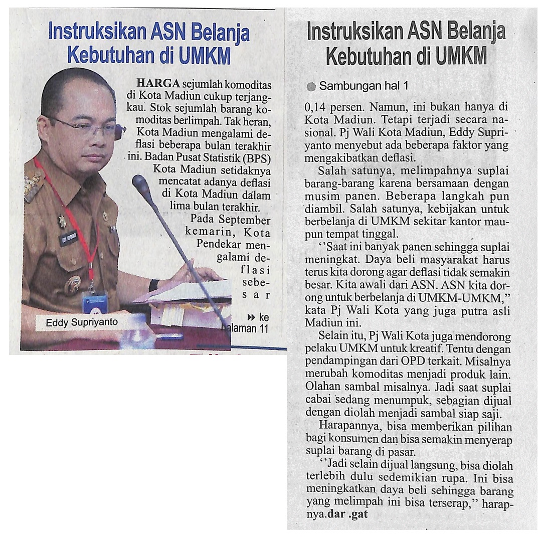 Intruksikan ASN Belanja Kebutuhan di UMKM
