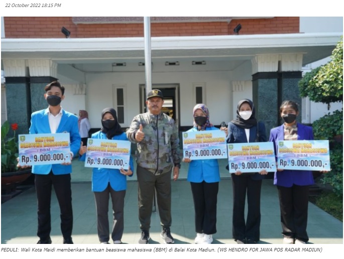 Program Bantuan Beasiswa Mahasiswa, Pemkot Madiun Jamin Biaya Kuliah 8 Semester