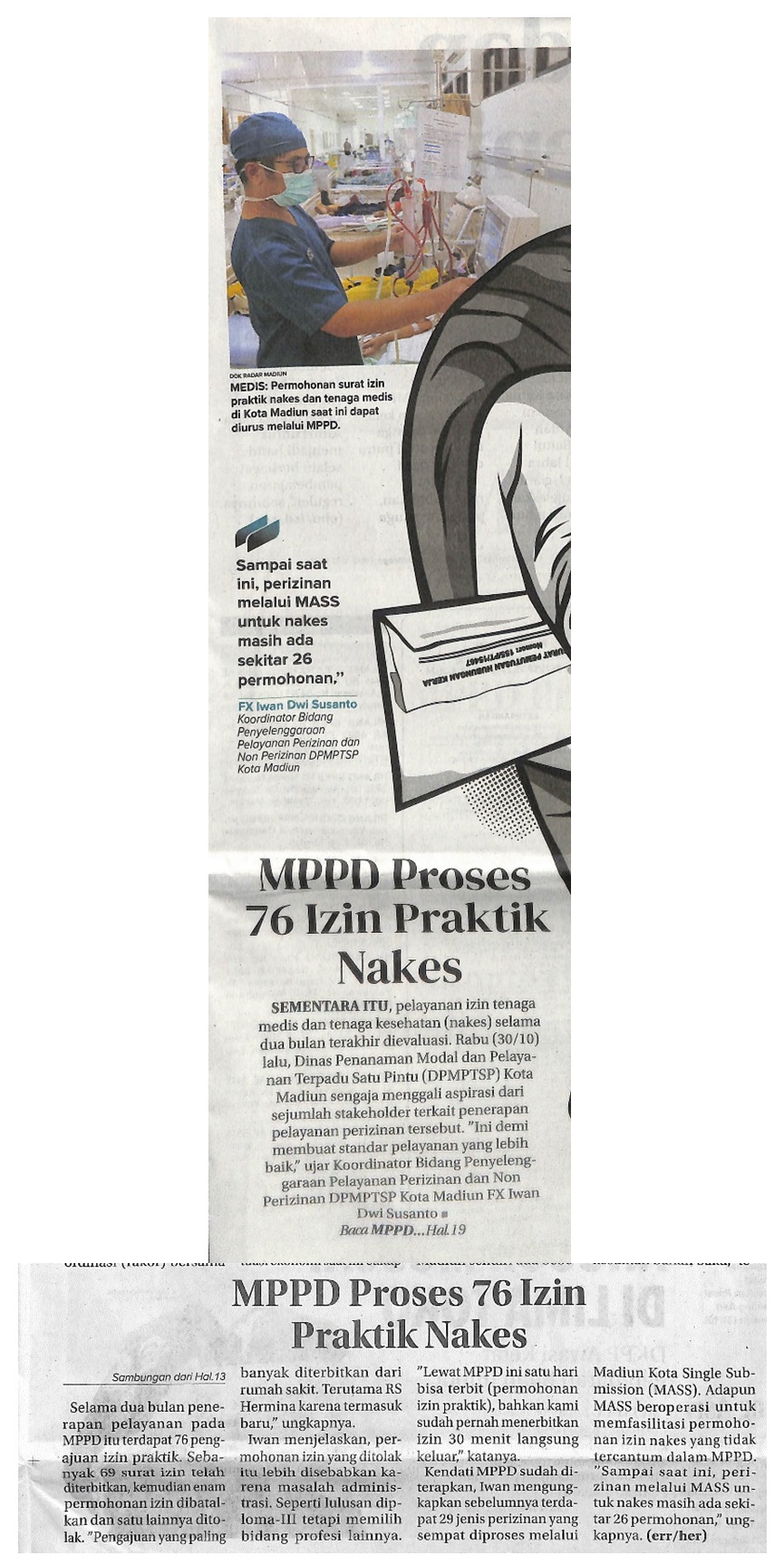 MPPD Proses 76 Izin Praktik Nakes