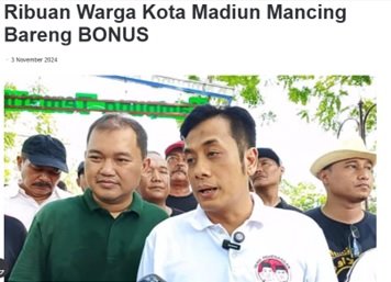 Ribuan Warga Kota Madiun Mancing Bareng BONUS
